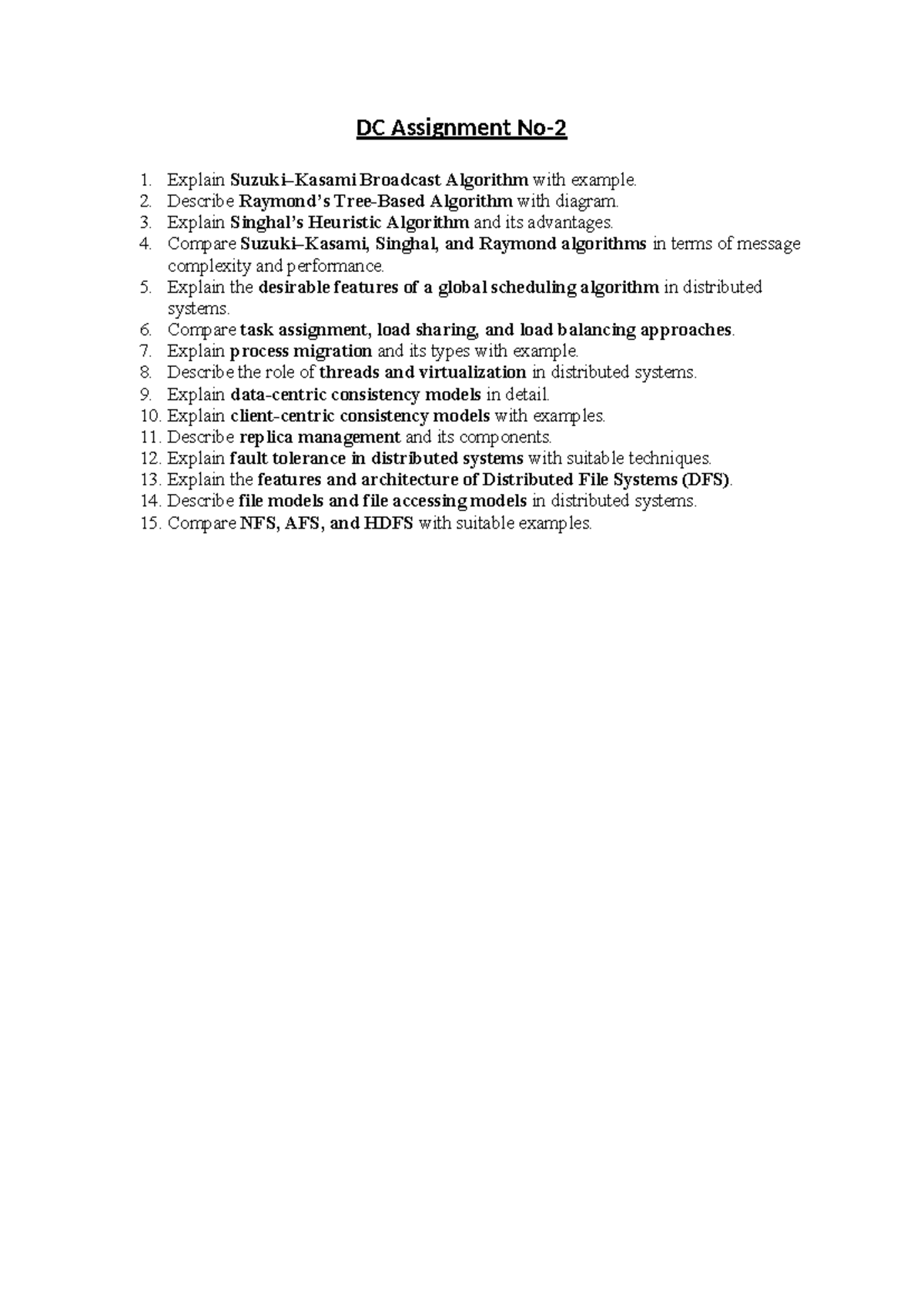 DC Assignment 2: Broadcast Algorithms & Distributed Systems Analysis ...