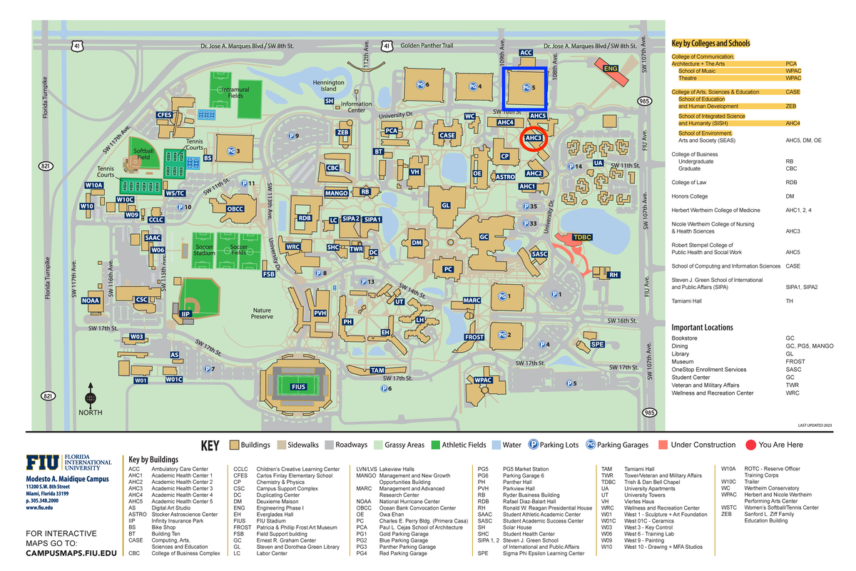 AHC 3 Map - Map of campus - Under Construction Fields - Studocu