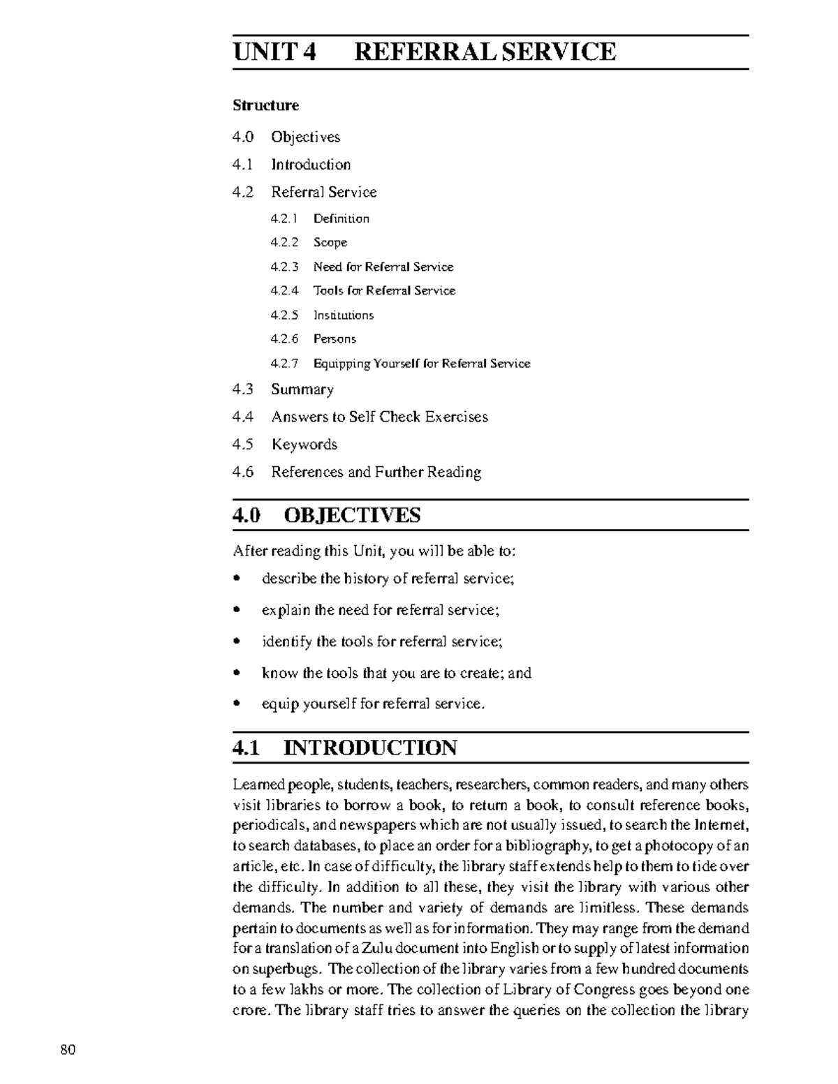 Unit 4: Descriptive Notes on Referral Service in Libraries - Studocu