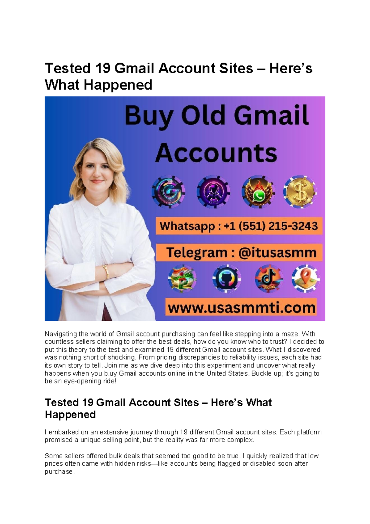 Tested 19 Gmail Account Sites: Insights & Findings (2026) - Studocu