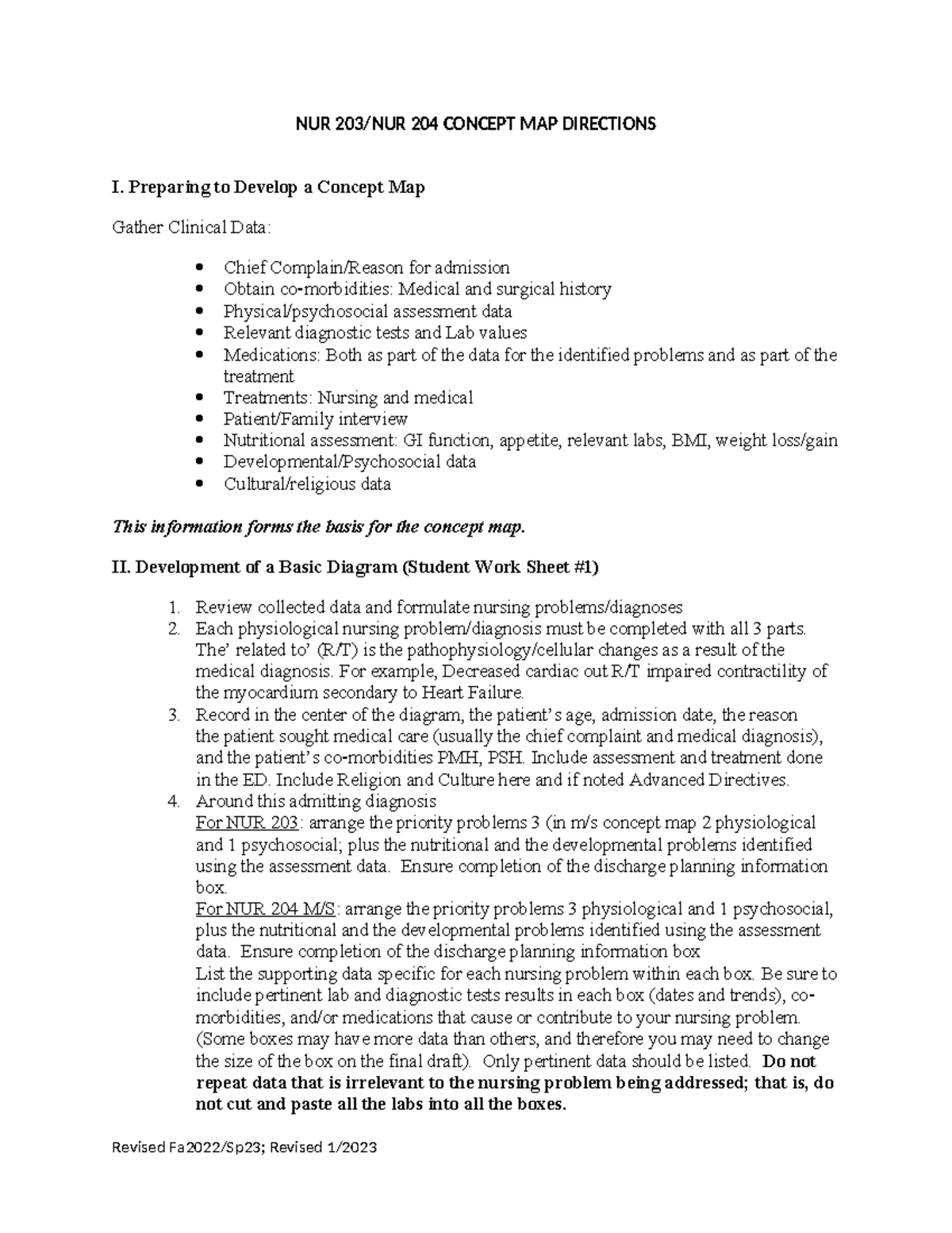NUR105 Clinical Concept Map Template for Nursing Diagnosis ...