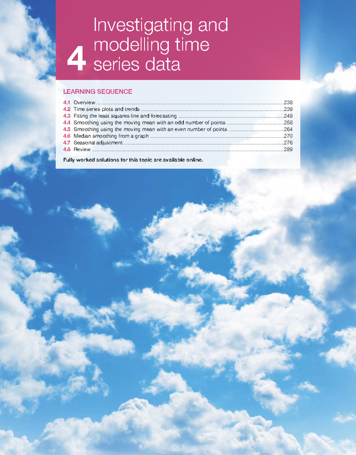 **Course Code: Important Concepts in Time Series Data Analysis** - Studocu