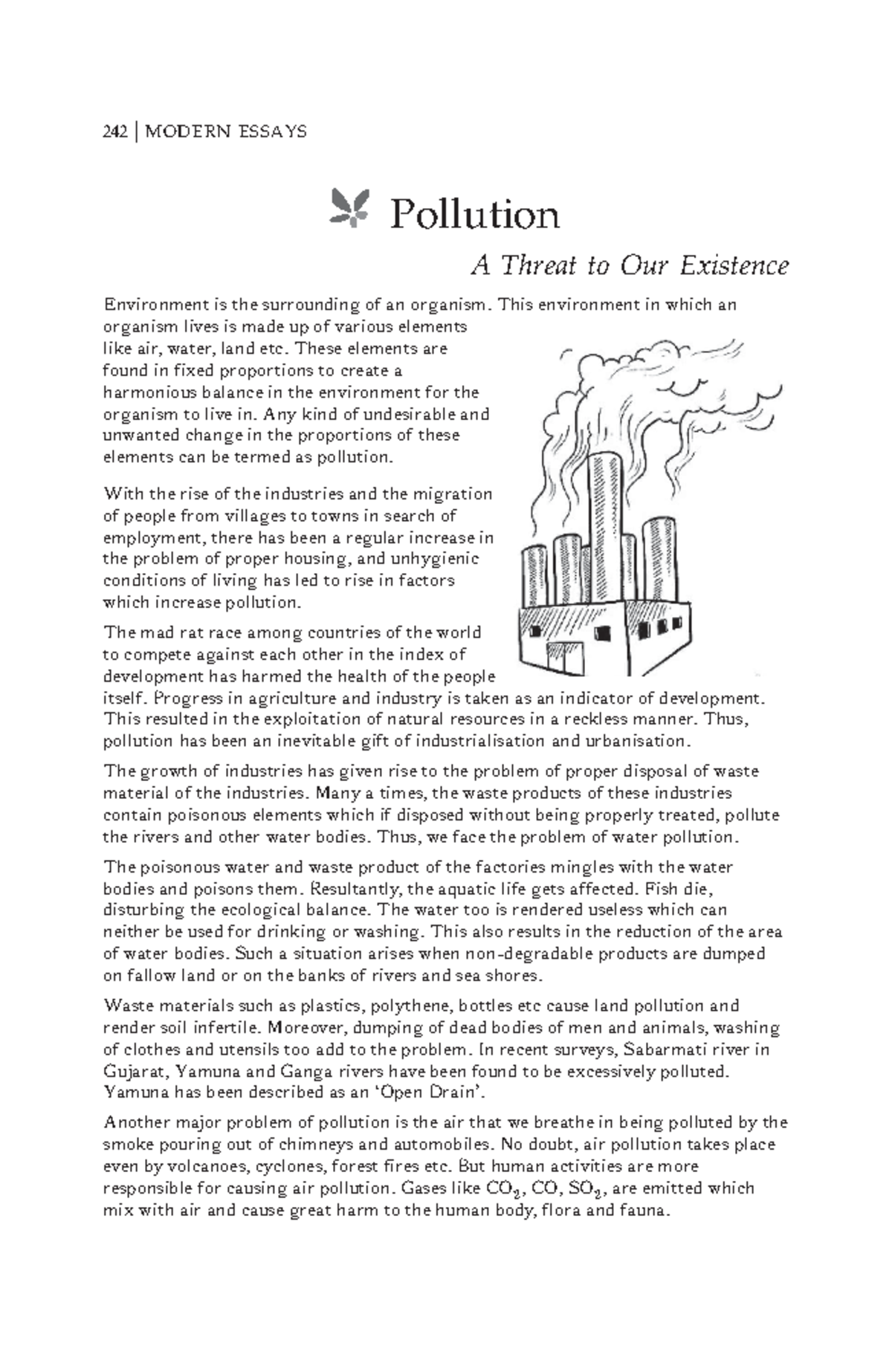Essay on Pollution: Causes, Effects, and Solutions - Studocu