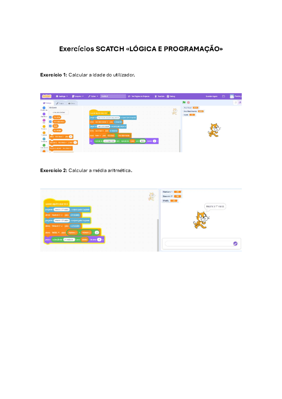Exercício Scratch - Teoria de Números Computacional - Exercícios SCATCH ...