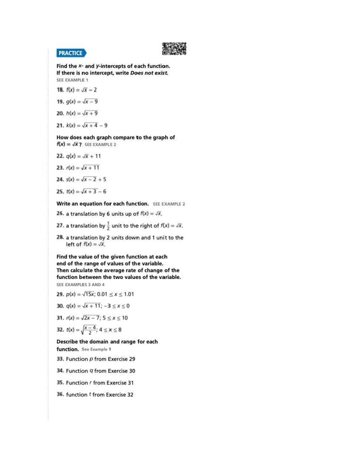 MATH 101 Homework: Finding Intercepts and Function Analysis - Studocu