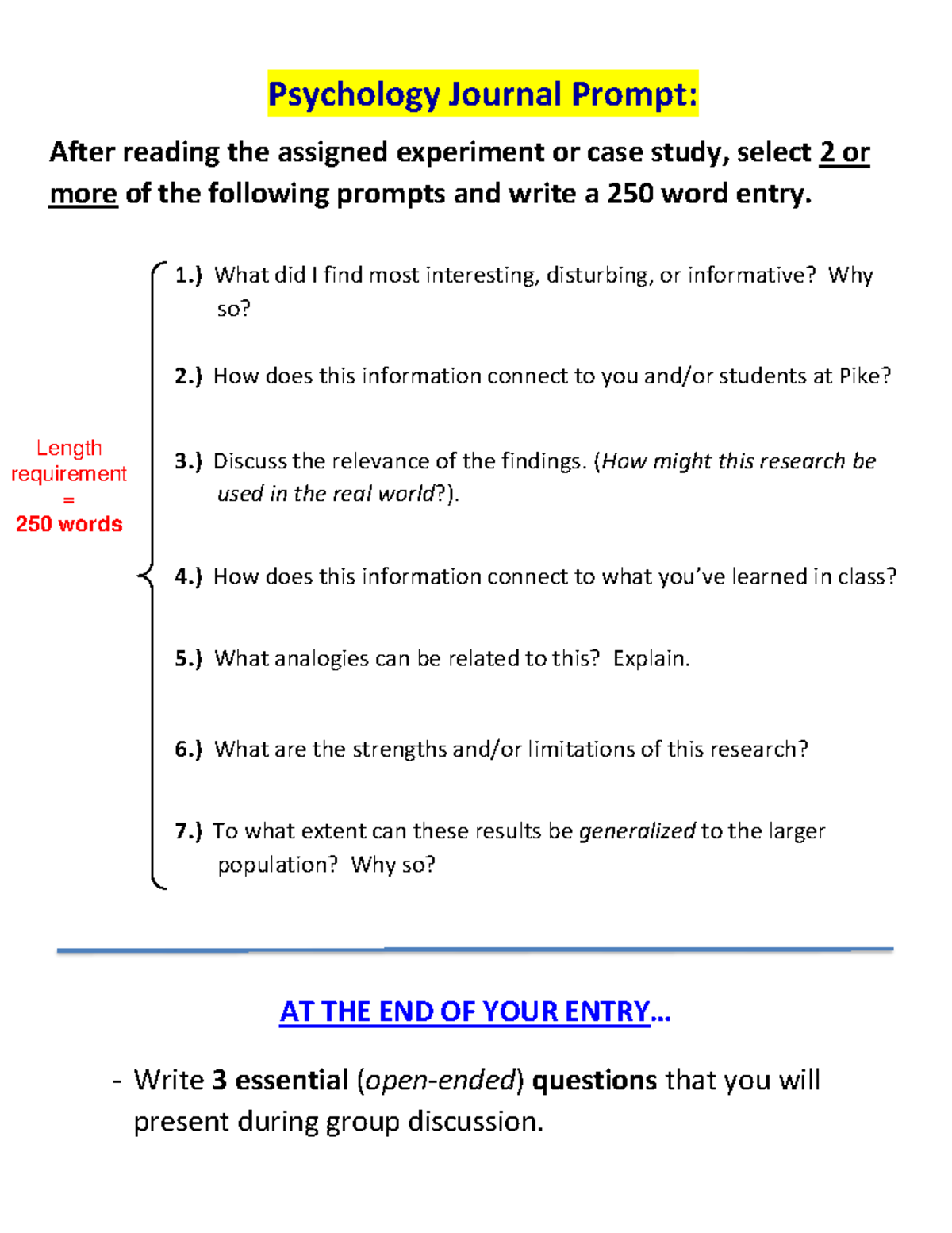 Psychology Journal Entry: Reflections on Case Study Insights - Studocu