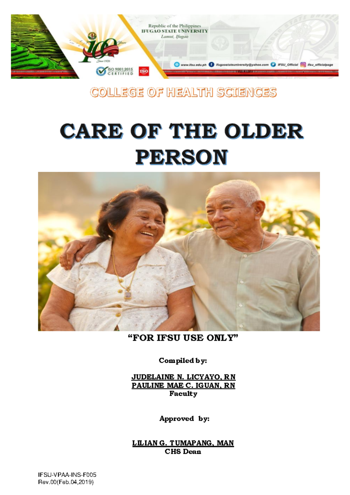 Gerontological Nursing: Concepts & Care for Older Adults (NURS 101 ...