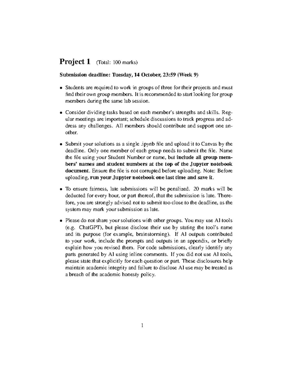Project 1: Group Submission Guidelines & Population Dynamics Analysis ...
