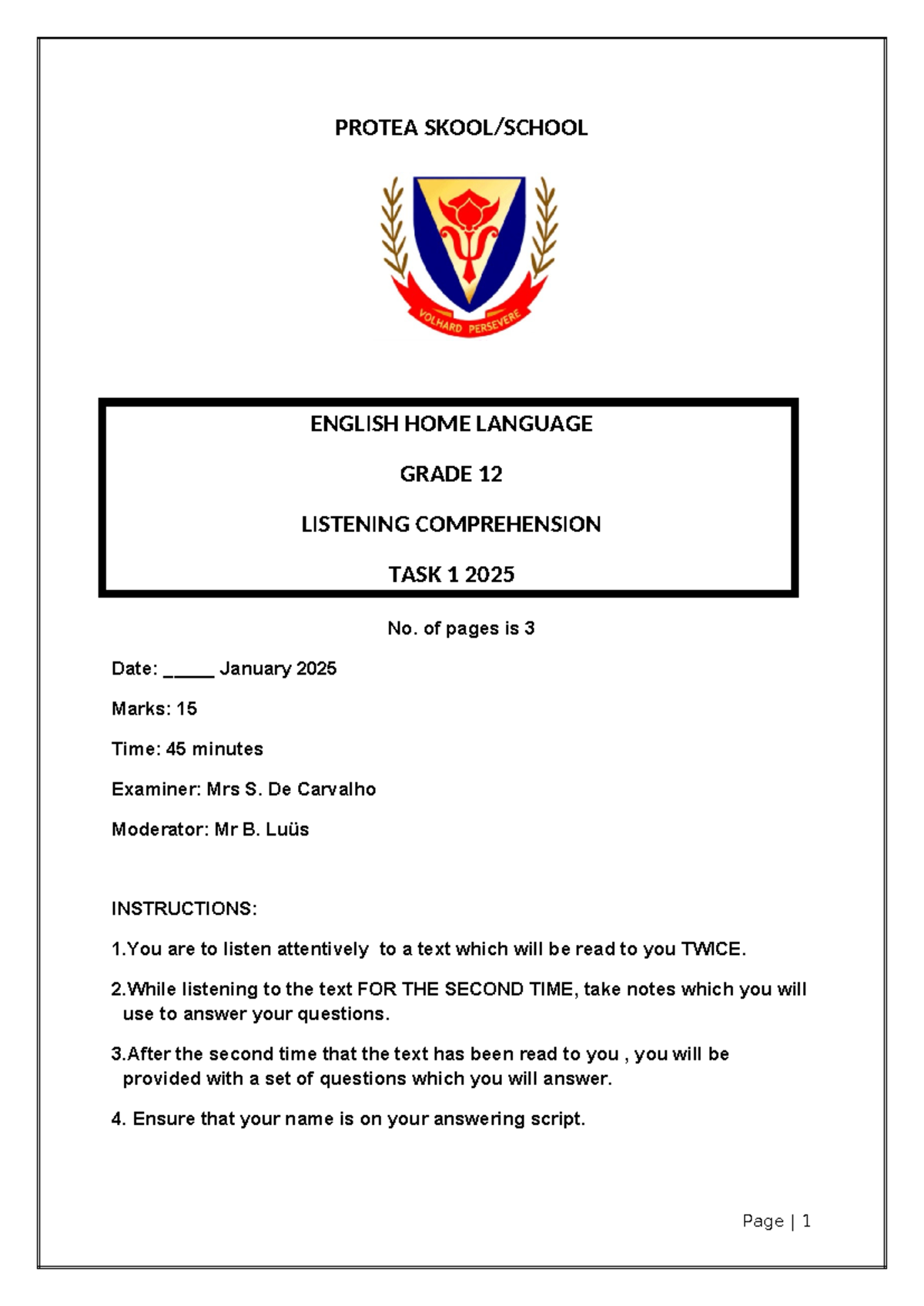 protea-english-hl-grade-12-listening-comprehension-task-1-2025-studocu