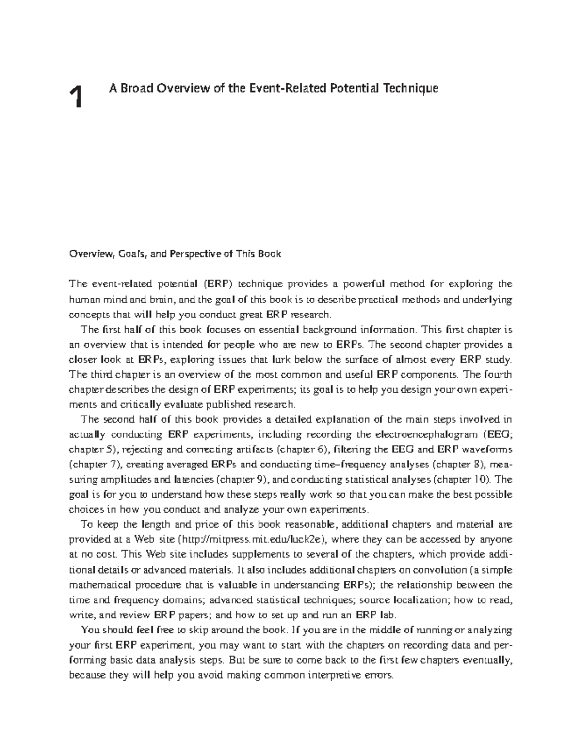 Introduction to Event-Related Potentials (ERP) in Cognitive ...