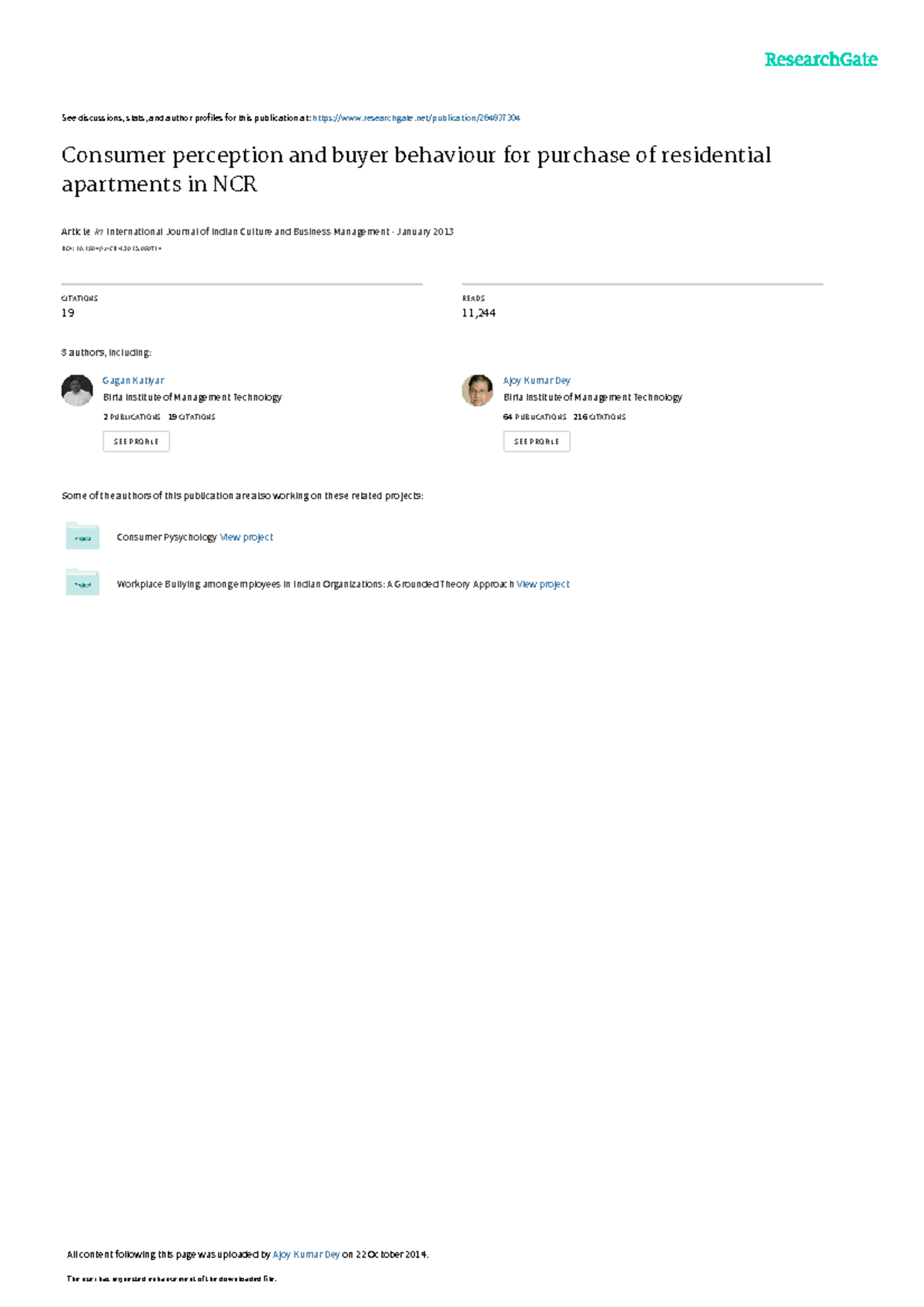 Consumer perception and buyer behaviour for purcha - See discussions ...