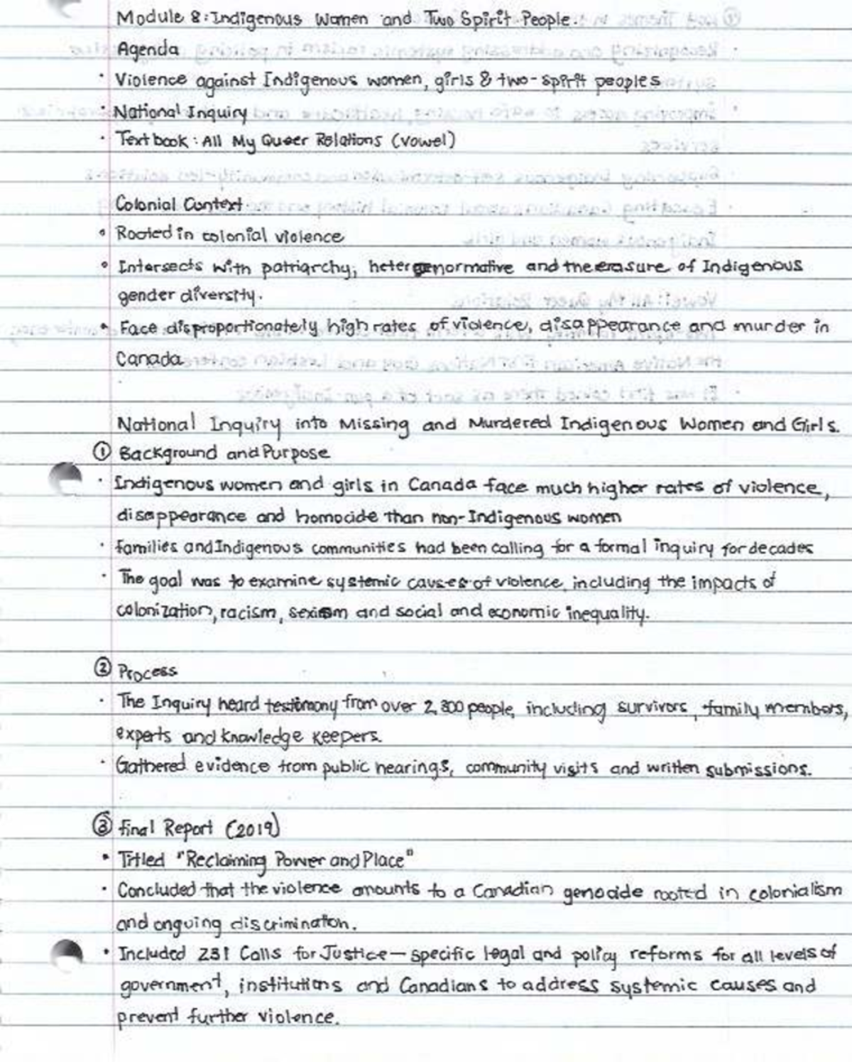Module 8: Indigenous Women & Two Spirit People - Violence Inquiry ...