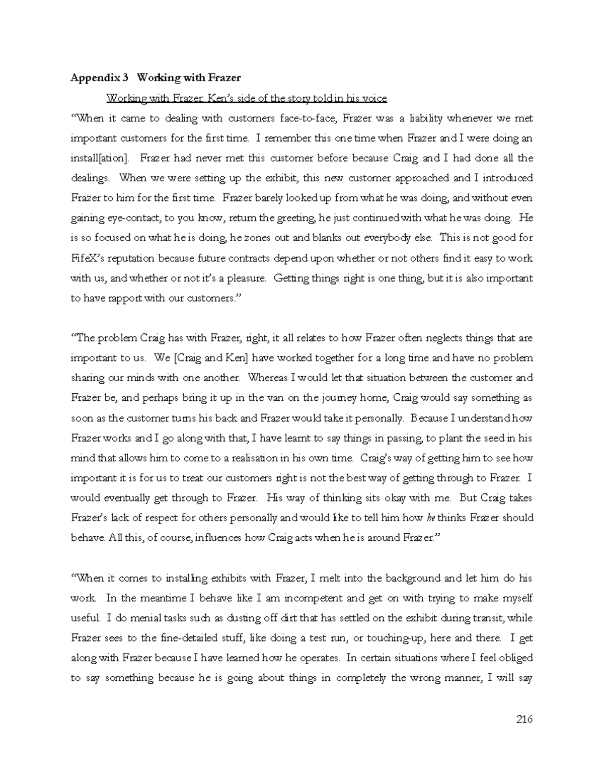 THE Social Poetics OF Making Challenging 28 - 216 Appendix 3 Working ...