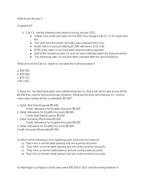 FA23 A304 Course Packet Module 4 (Ch 10) - BUS-A 304 - Studocu