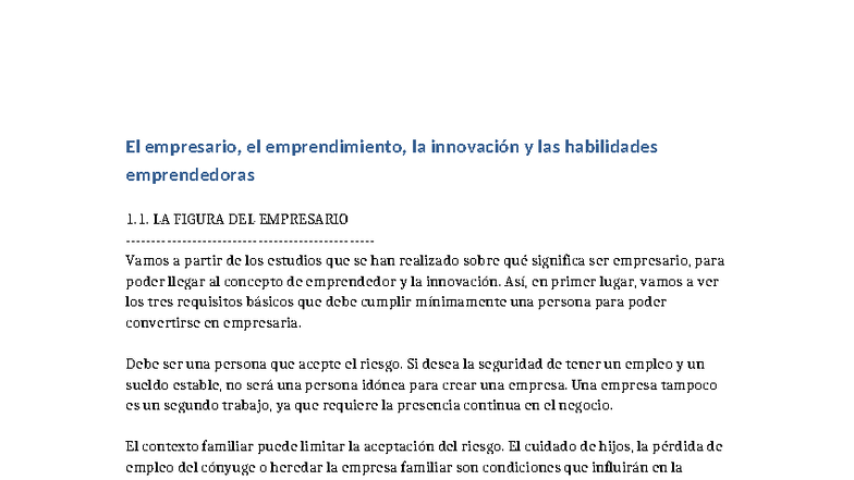 El empresario y el emprendimiento: Innovación y habilidades ...