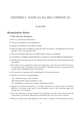 MATH 211 - UCalgary - Linear Methods I - Studocu