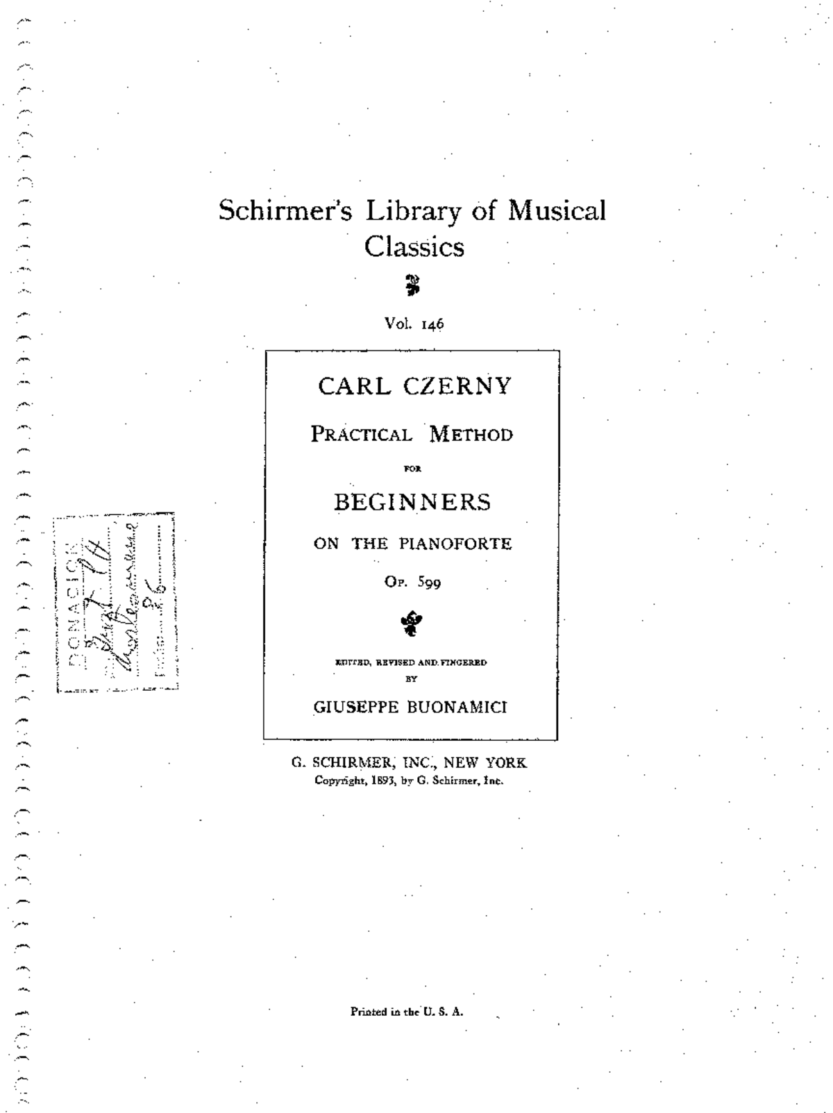 Carl Czerny: Practical Method for Beginners (Op. 599) - Studocu