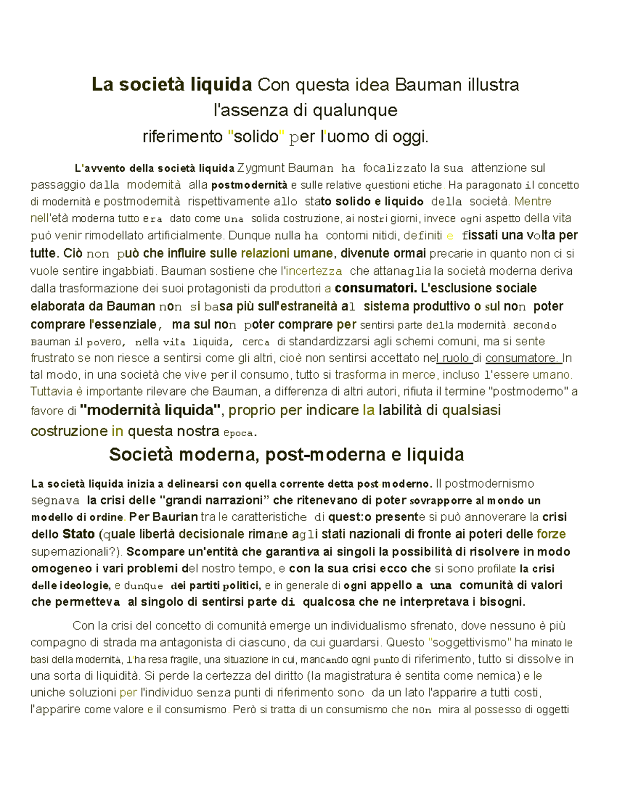 Riassunto di 