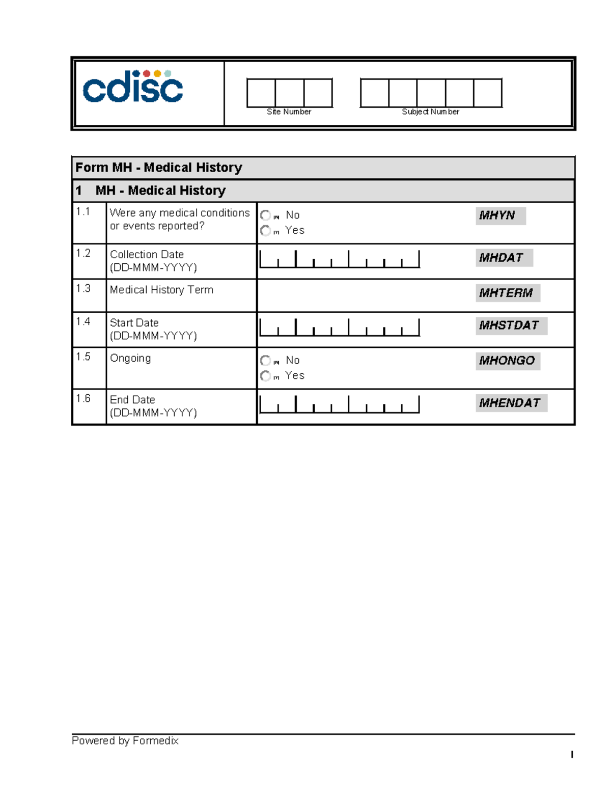 MH PDF - clinical trial CRF sheets - PN.340.861 (81) - Form MH ...