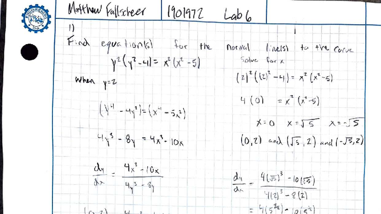 Math lab 6 - Work - lto1~1l W ~ I) 1 '