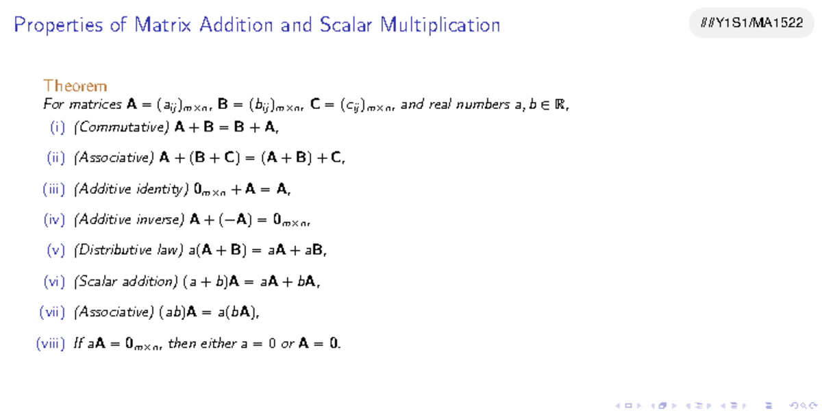 Identity Property Of Matrix Multiplication