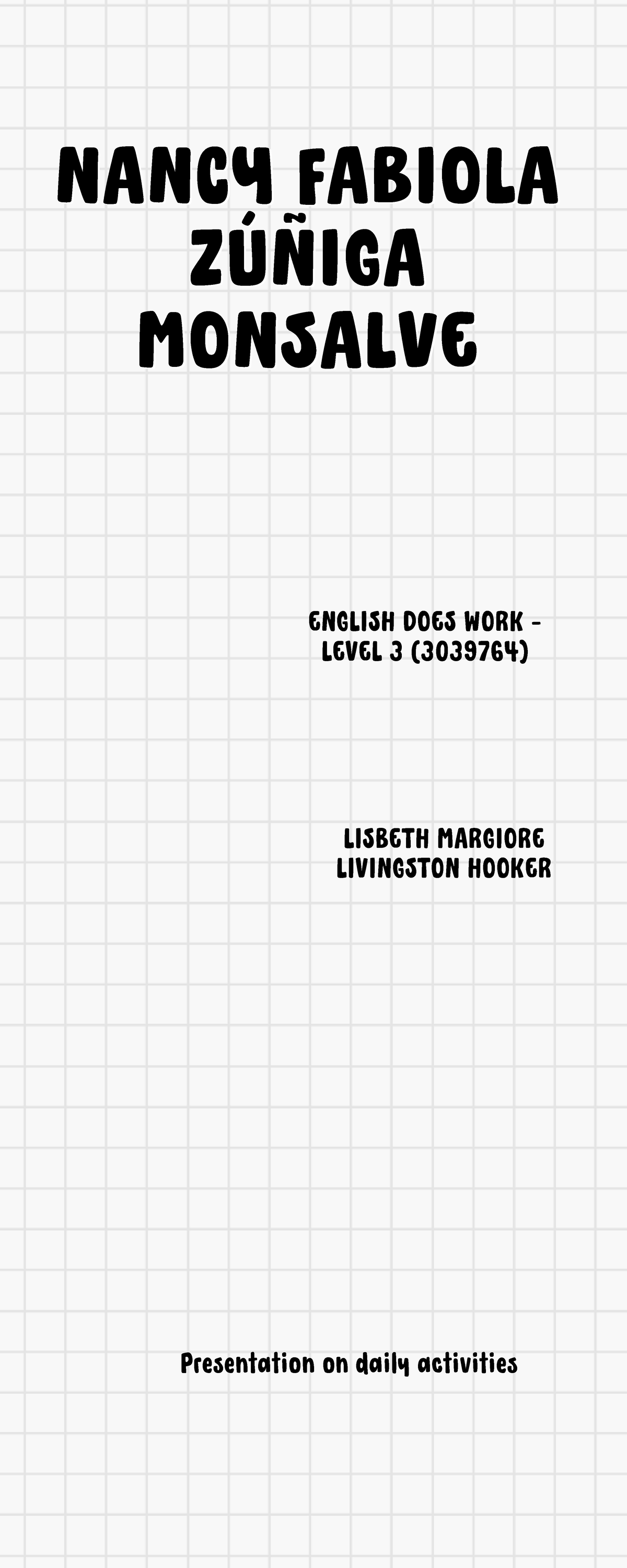 English Does Work Level 3 3039764 Daily Activities Presentation