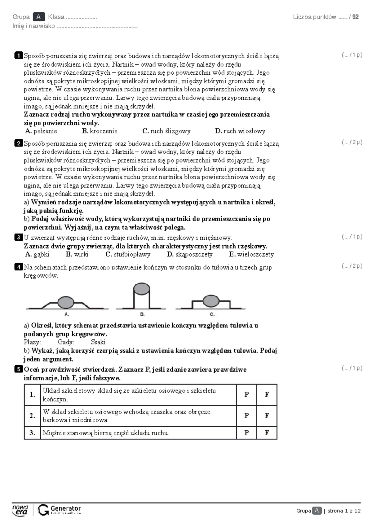 Bilogia Sprawdzian 2 Gimaznjum Uklad Rozrodczy www.studocu.com