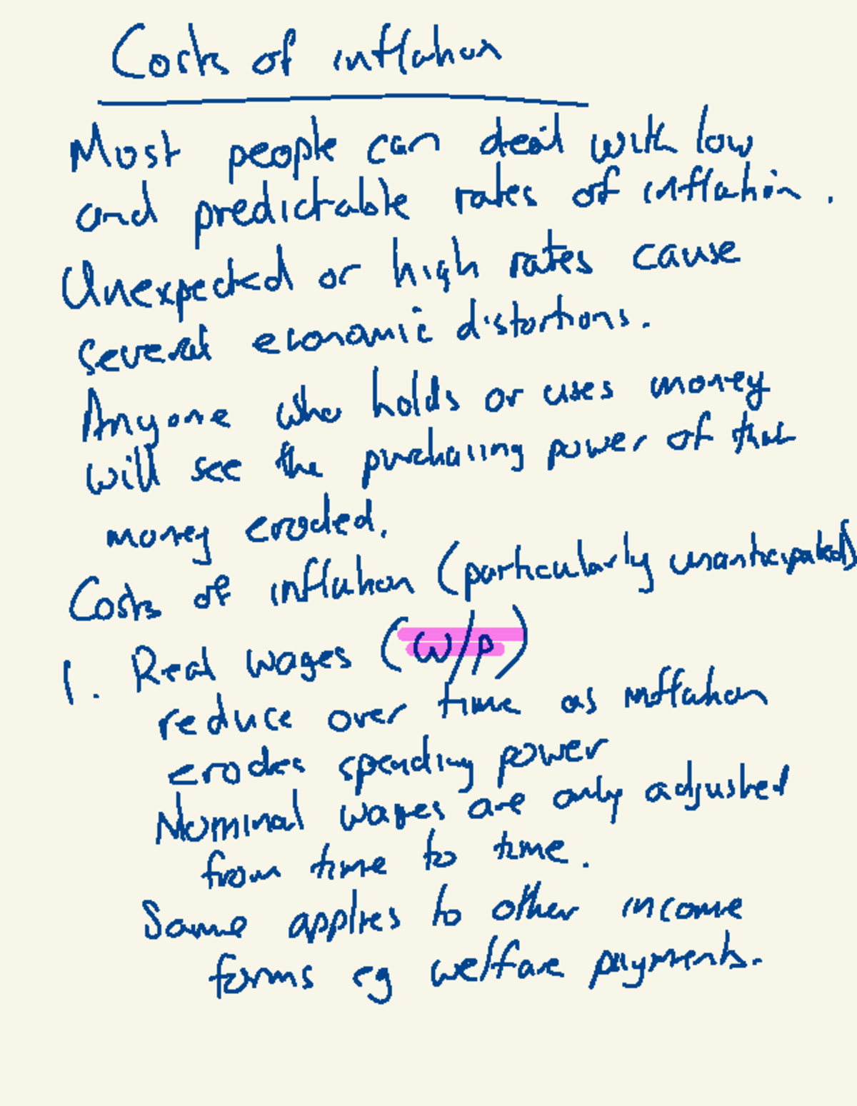 Week 08 Lecture Notes - Economics: Understanding Inflation Dynamics ...