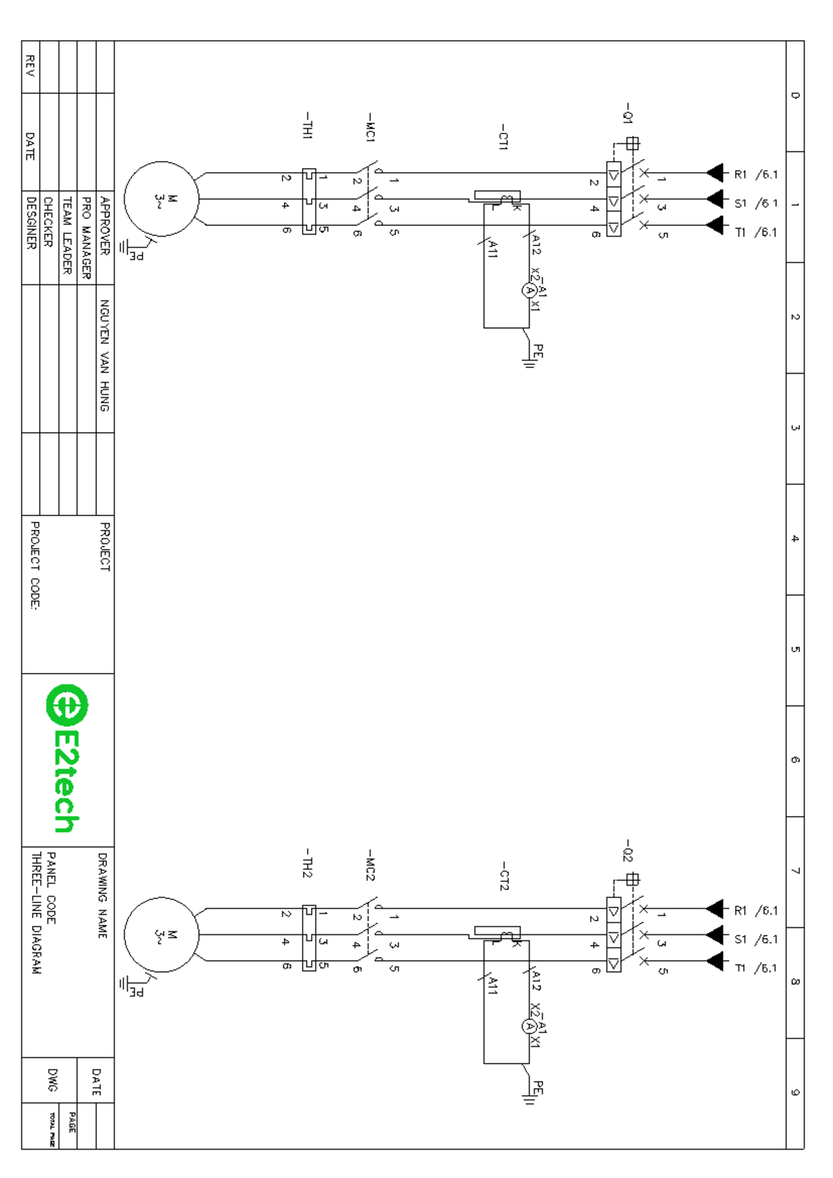 Three-Line Diagram Design - Project Code: Bài 1-gbxbdbdbdjdh - Studocu