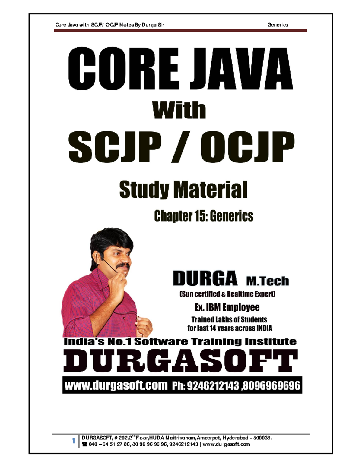 Generics Overview and Key Concepts - CS 6C182F9E80C36F42D - Studocu