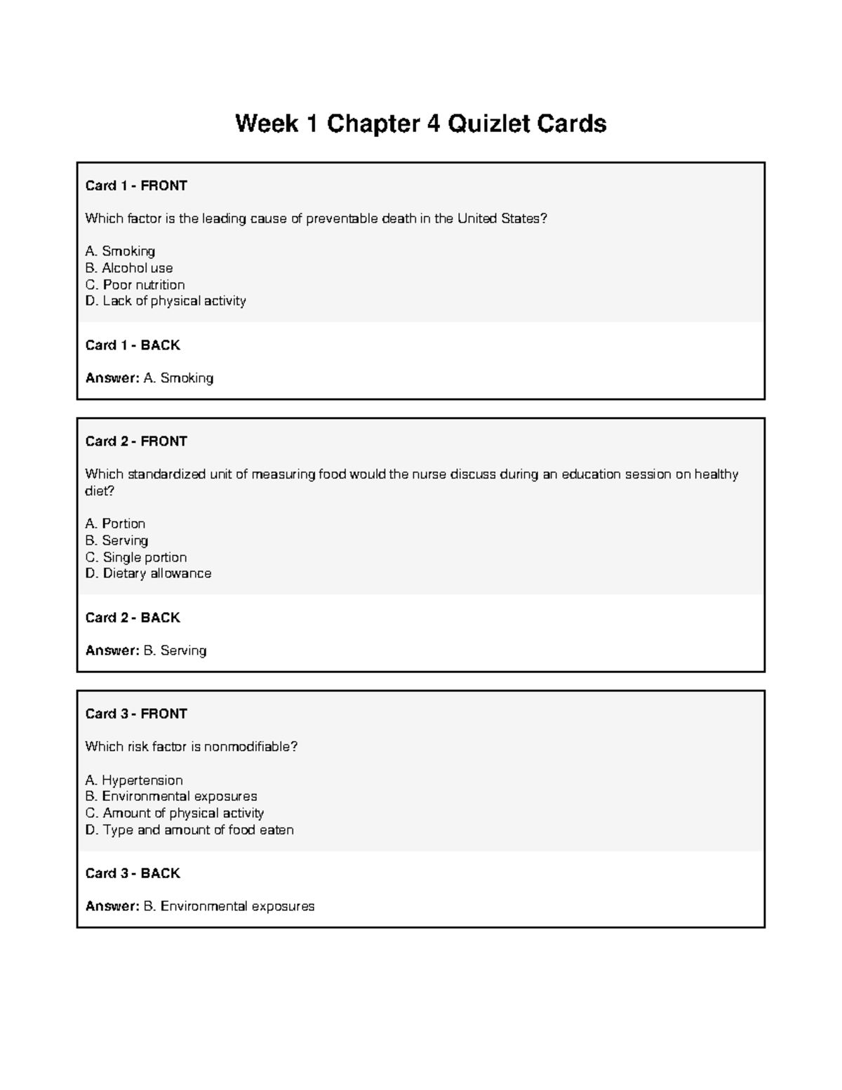 tobacco is quizlet Types of Products Flashcards Week 1 Ch4 Quizlet Cards: