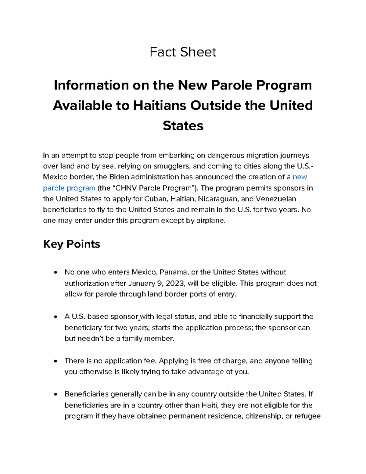 N0oschaitiansc’s Complete Guide to Humanitarian Parole