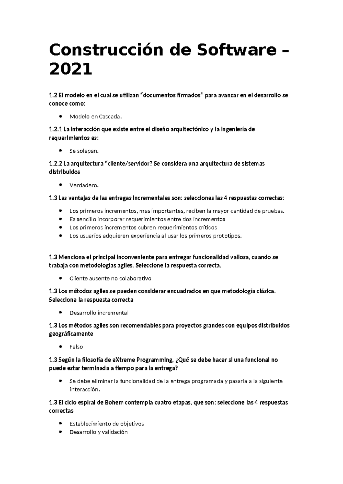 Parcial 1 - Notas Importantes en Construcción de Software 2021 - Document Preview