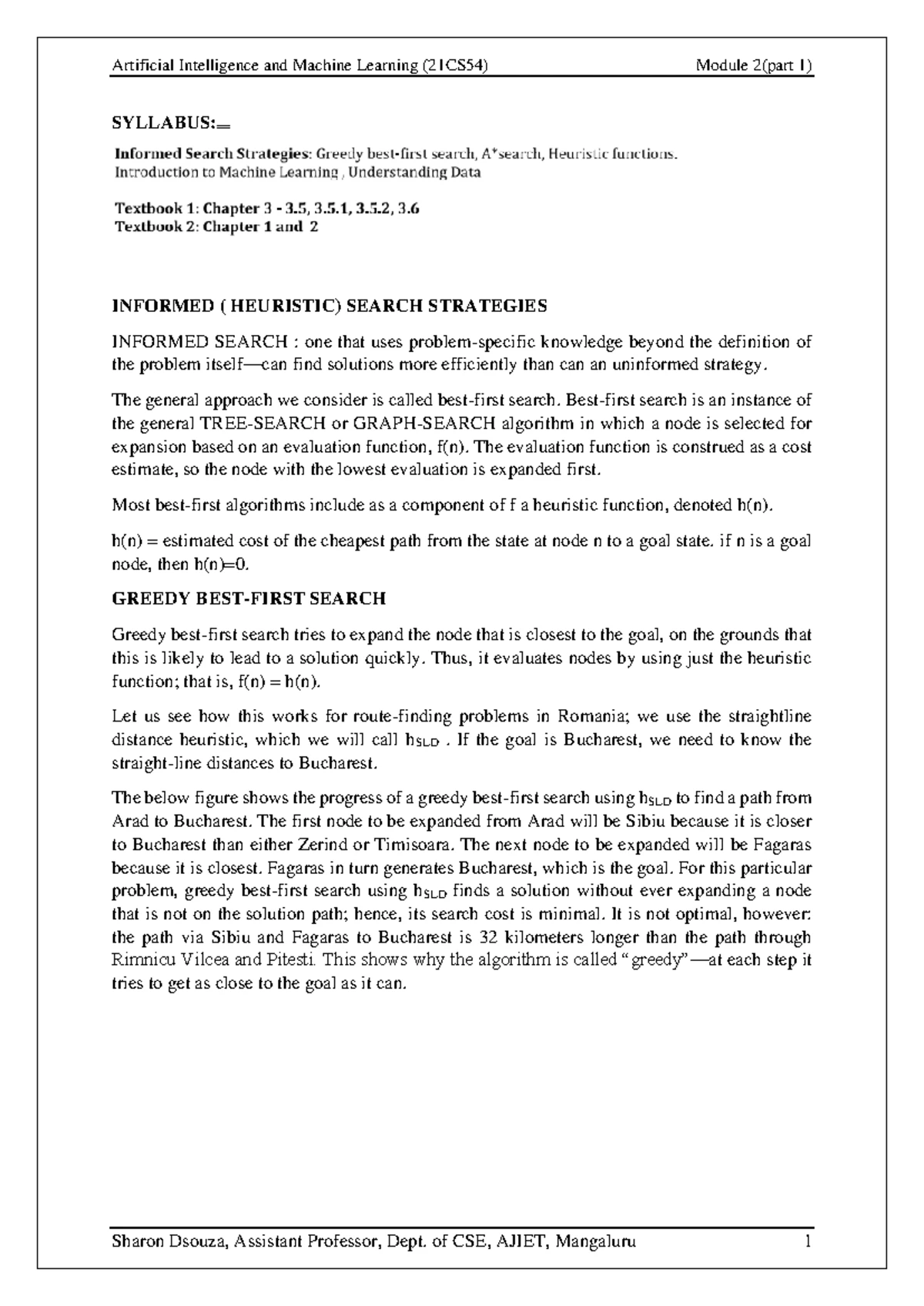 Module 1 - Module 1- Introduction to Data Science Module 1 Syllabus ...