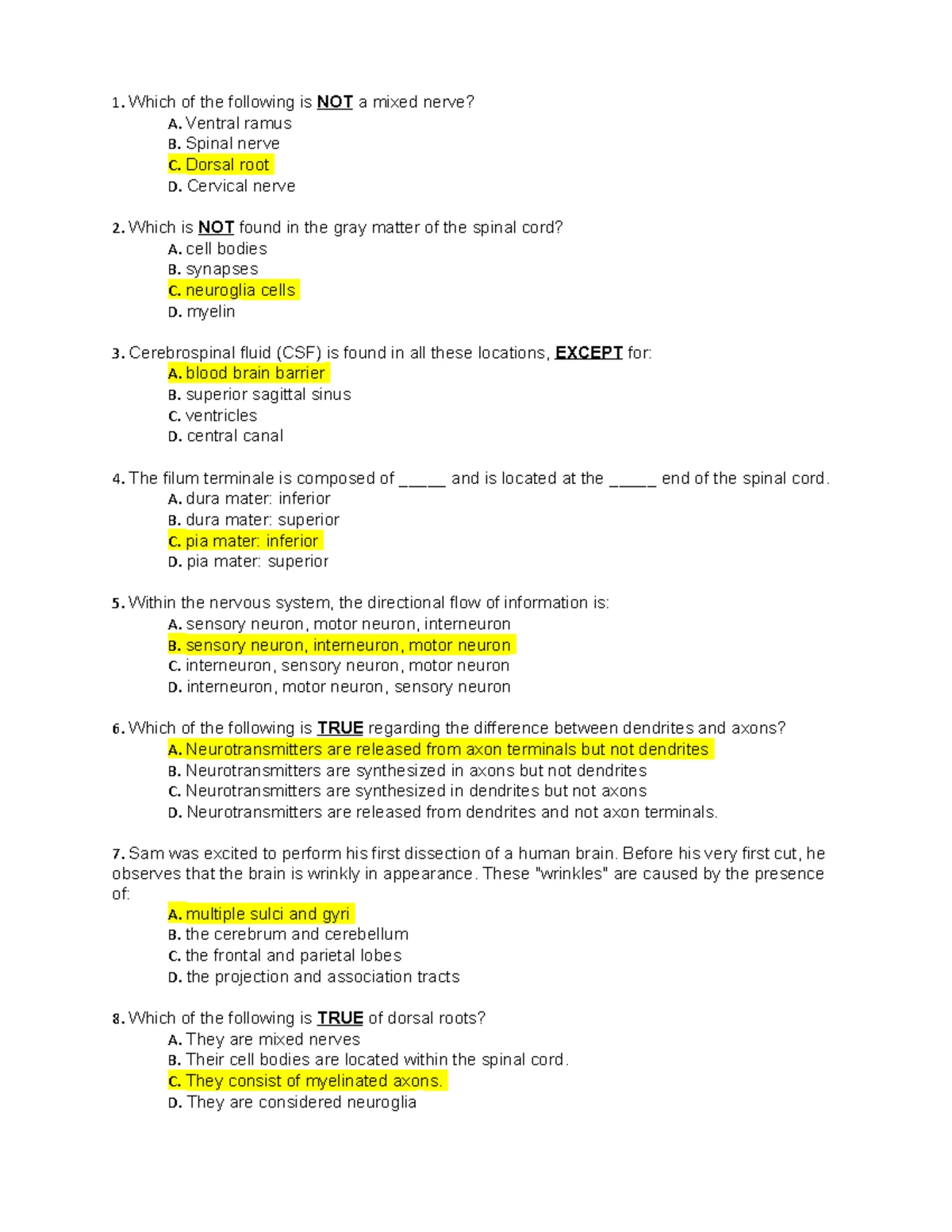 Mock Module Test 3 - mock test - In neuromuscular junctions, synaptic ...