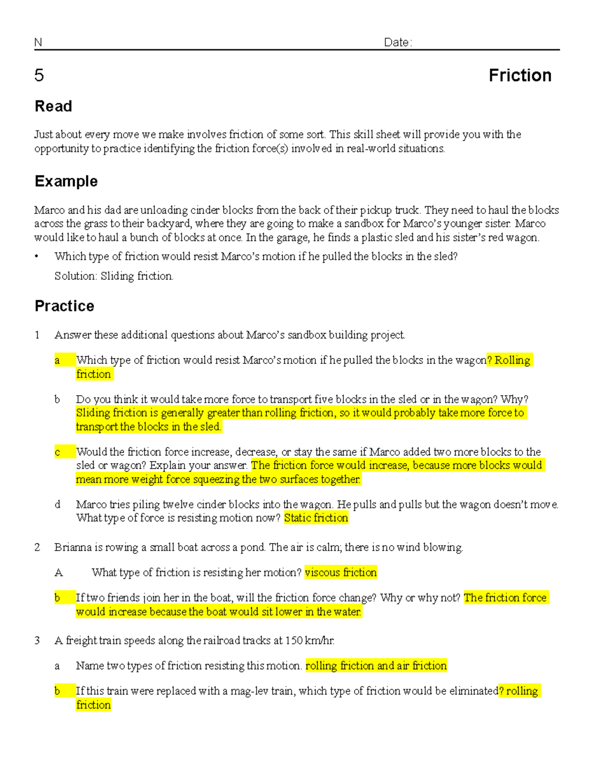Friction Forces Study (5.2): Types and Examples Explained - Studocu