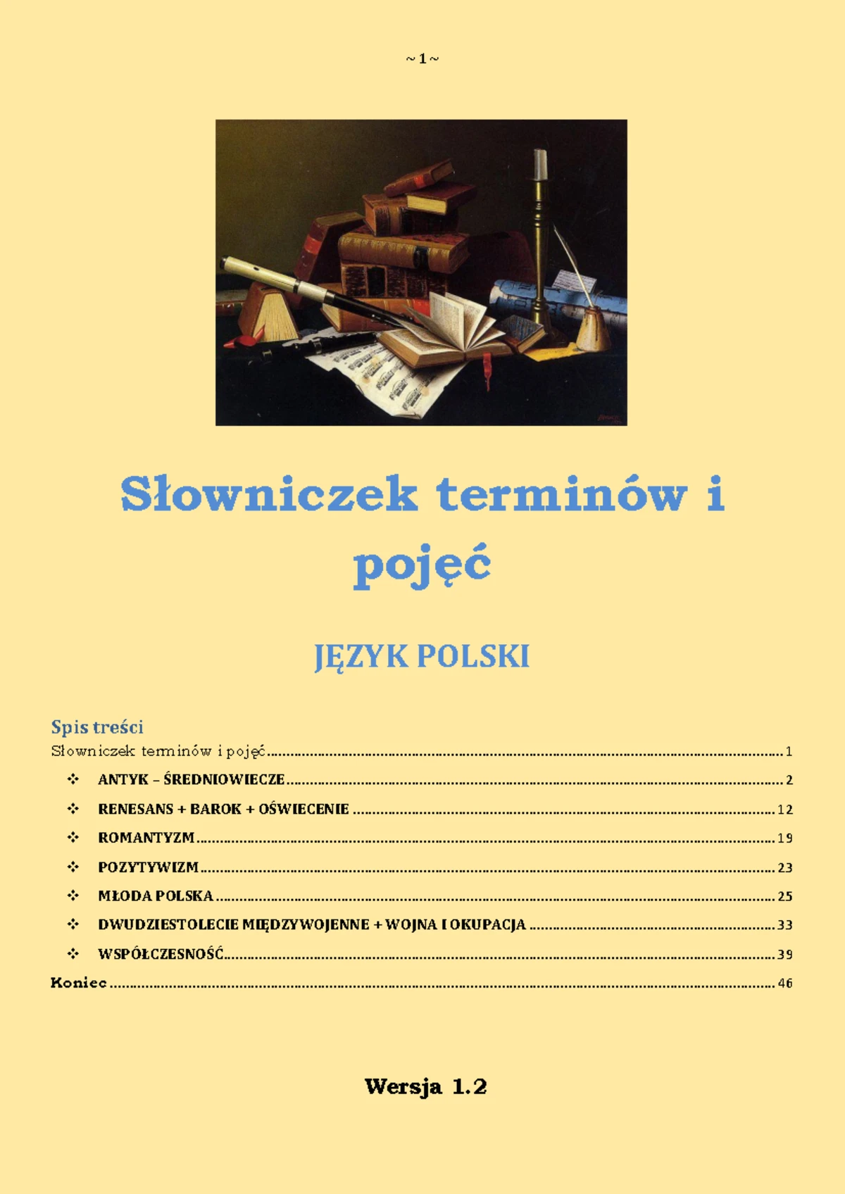 Książka Nauczyciela Ponad Słowami Klasa 1 Część 2 – Materiały