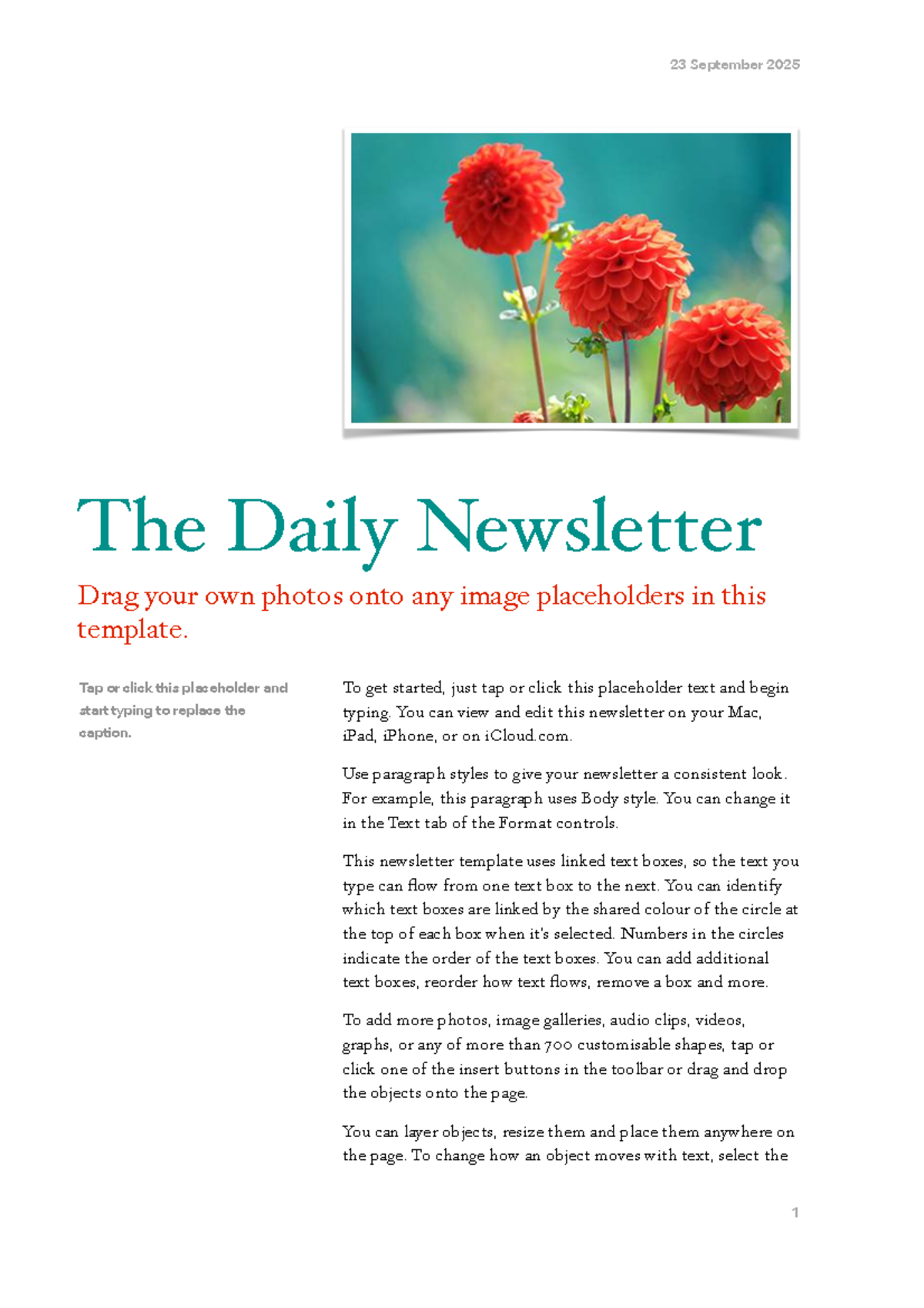 Journal Newsletter Template - N/A - Studocu