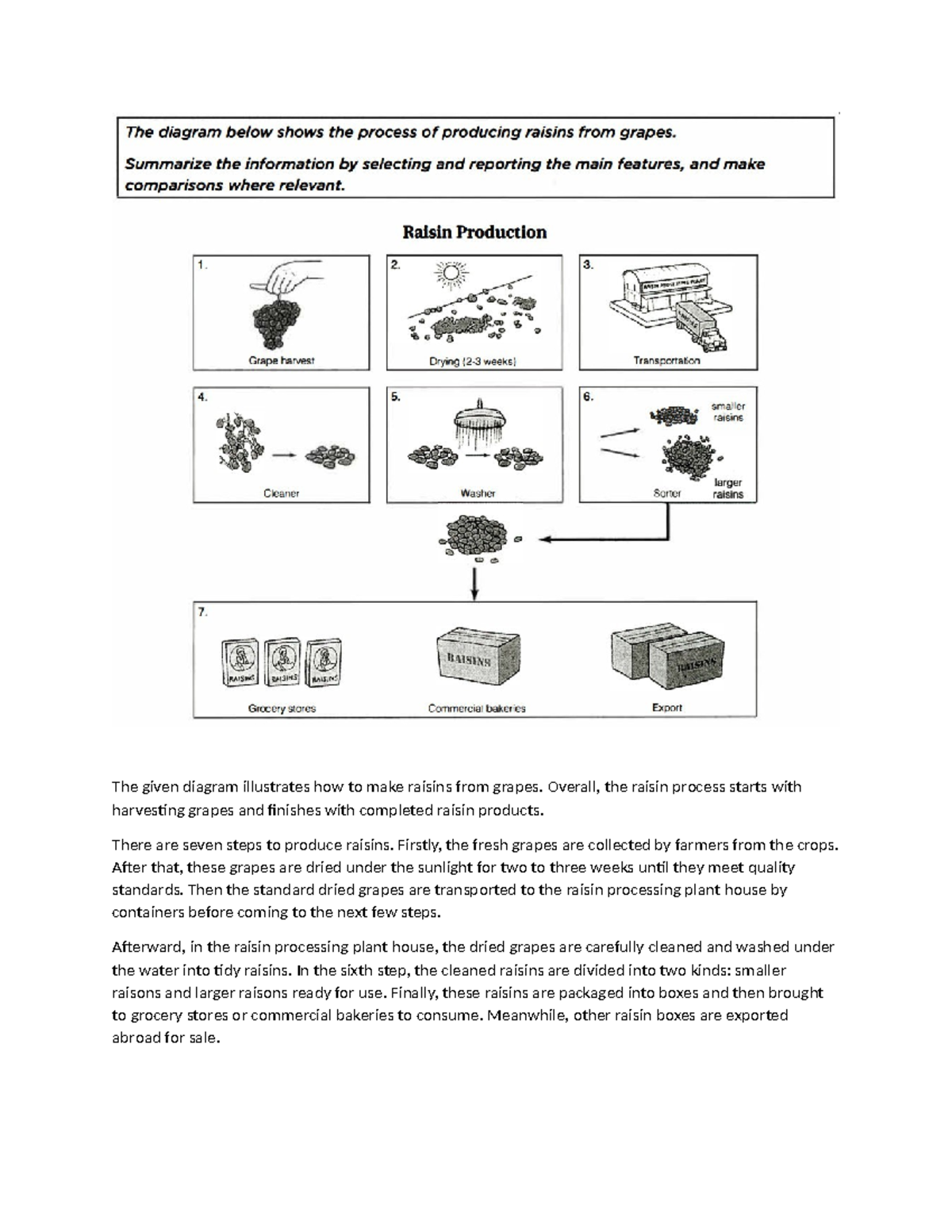 Business English Writing Day 4 - Raisin Production Process - Studocu