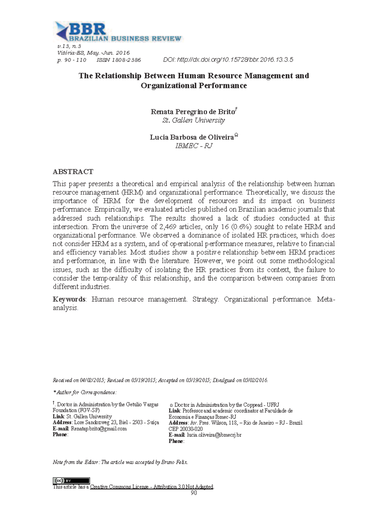 The Relationship Between Human Resource Management and Organizational ...