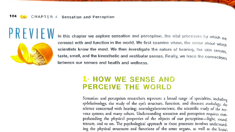 104 CHAPTER 4 Sensation and Perception Overview - Studocu