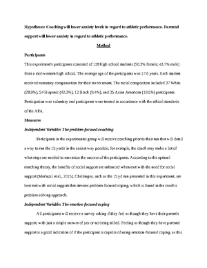 Replication Paper Plus - Google Docs - Introduction Anxiety affects ...