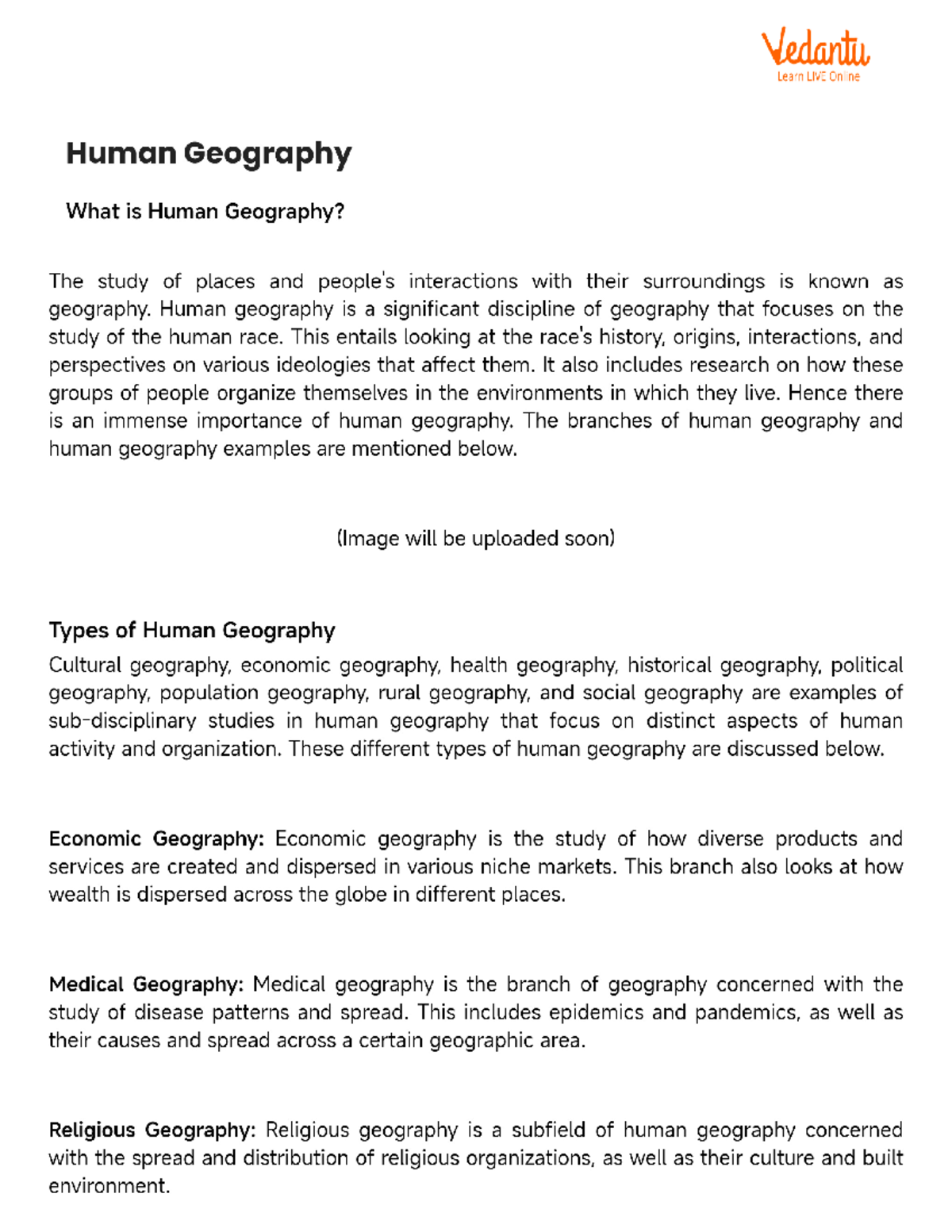 Human Geography: Key Concepts and Themes in Spatial Analysis - Studocu