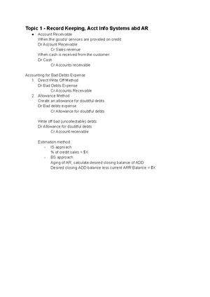 ACCT2511 Final Exam Notes on the Accounting Cycle - Studocu