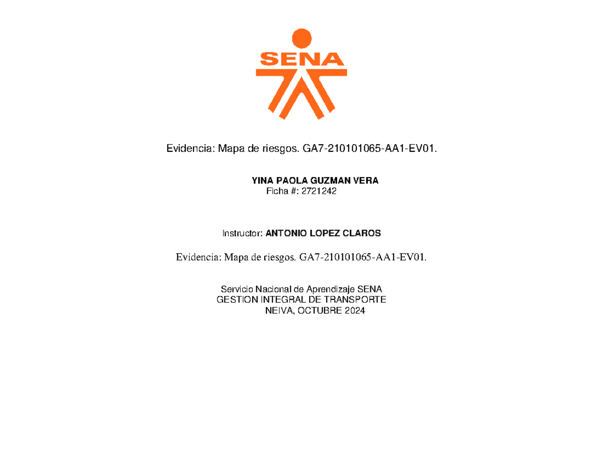 Evidencia MAPA DE Reiesgos PAO - Evidencia: Mapa de riesgos. GA7 ...