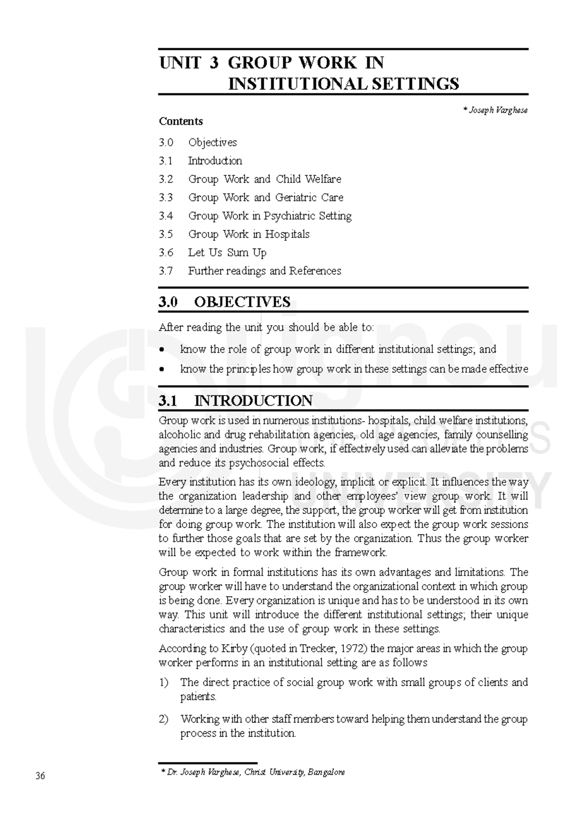 Unit3 - Social Group Work in Different Settings UNIT 3 GROUP WORK IN ...
