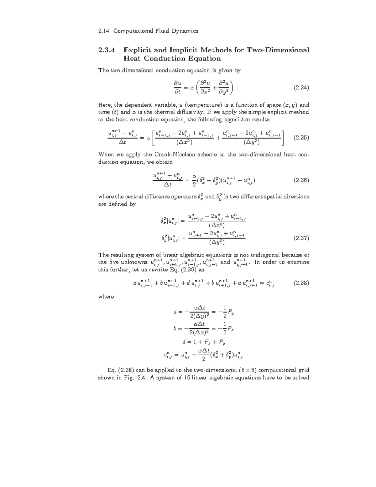 2.14 CFD: Explicit & Implicit Methods for Heat Conduction Equation ...