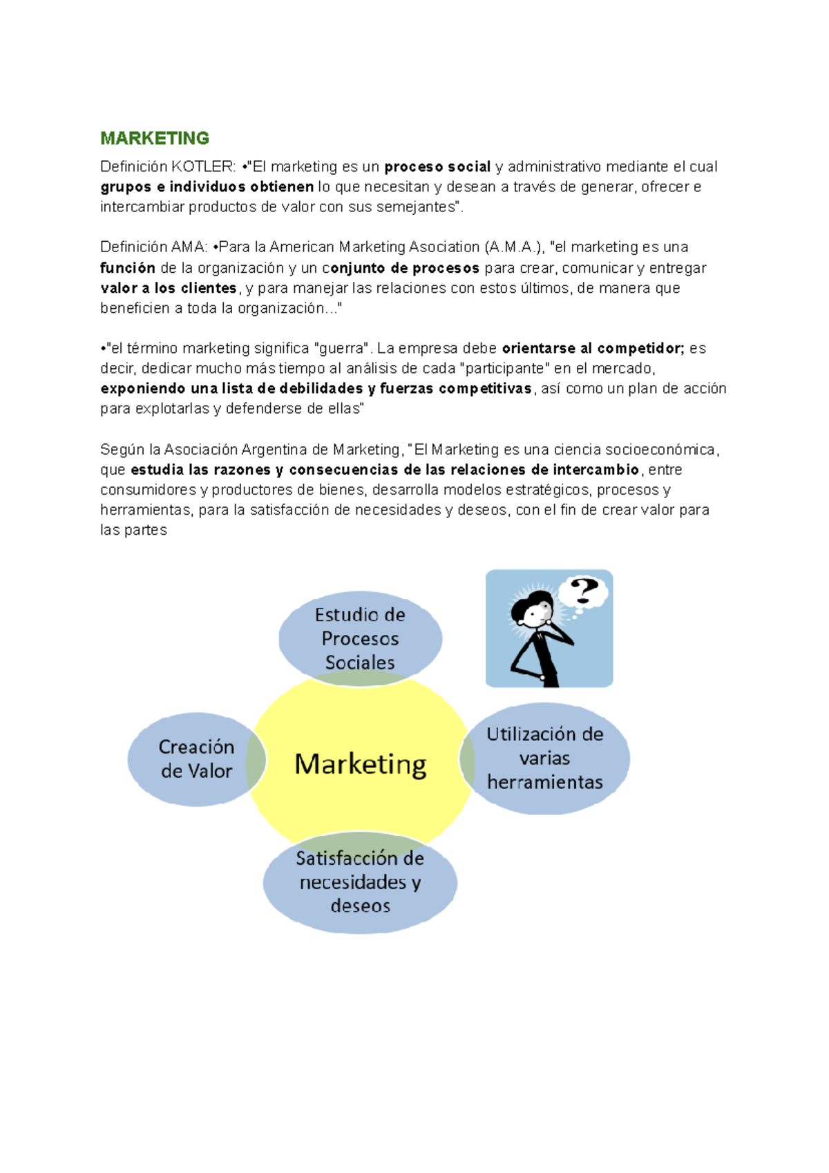 Marketing - 1er Parcial: Fundamentos y Estrategias Clave - Studocu