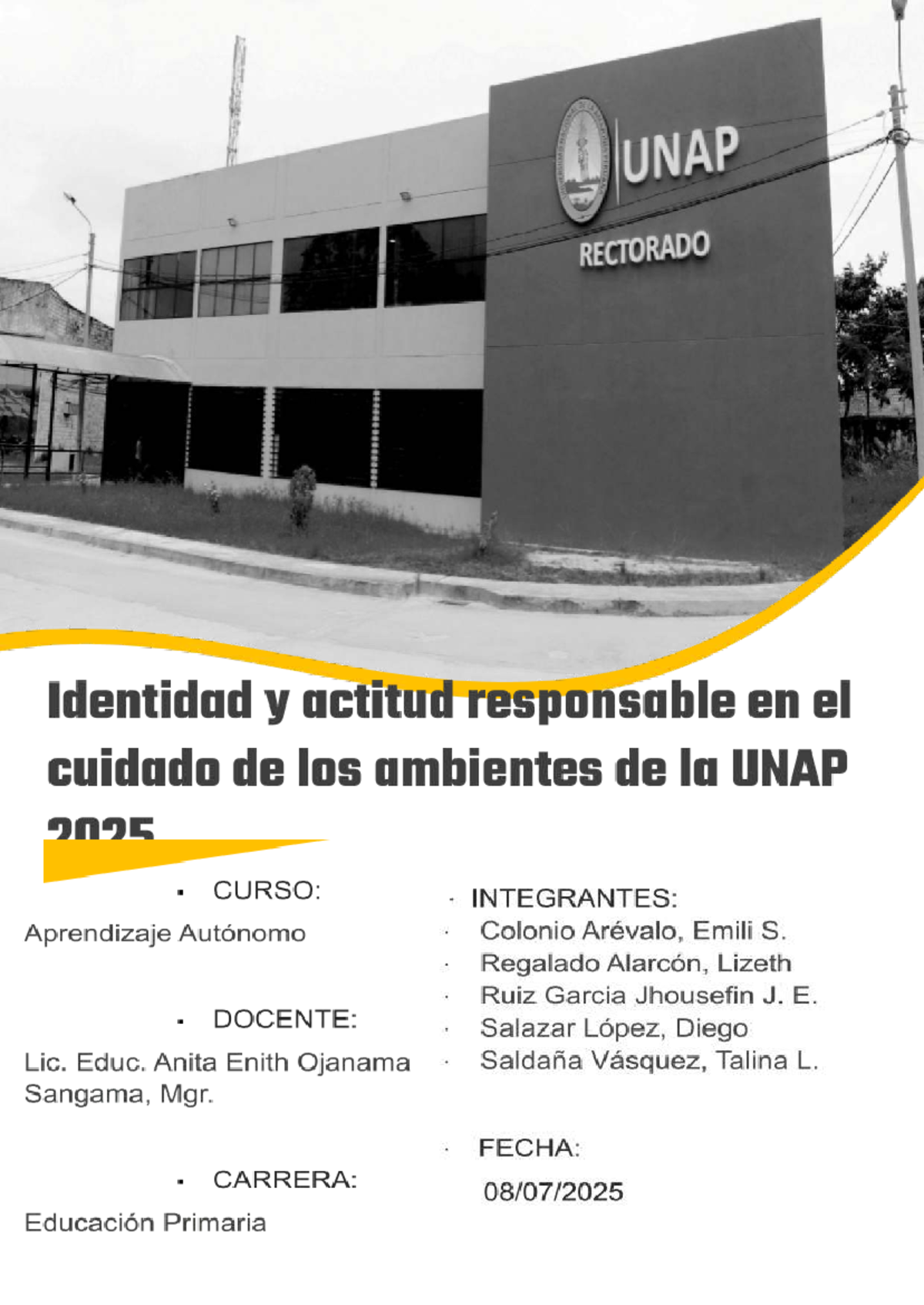 Índice de Identidad Institucional de la UNAP - Misión, Visión y Valores ...