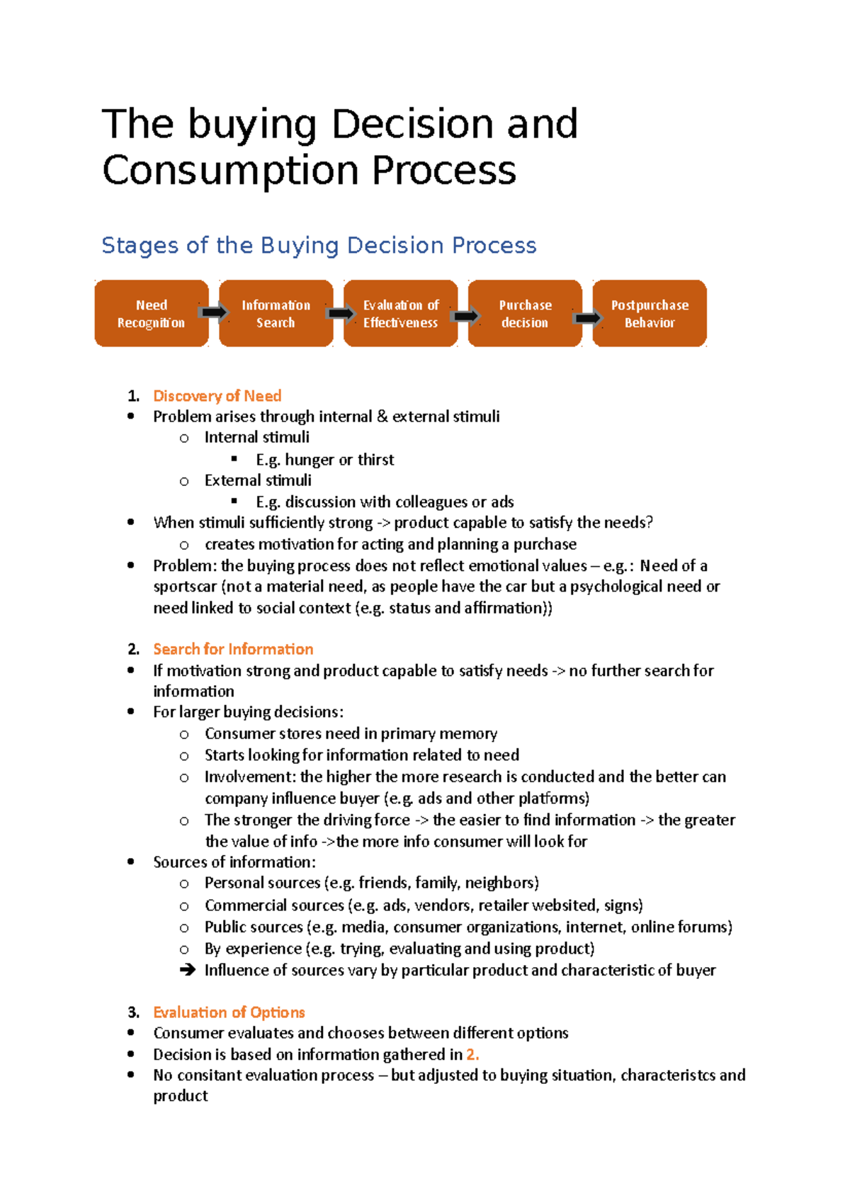 Chapter 4: Consumer Behavior - Buying & Consumption Processes Explained ...